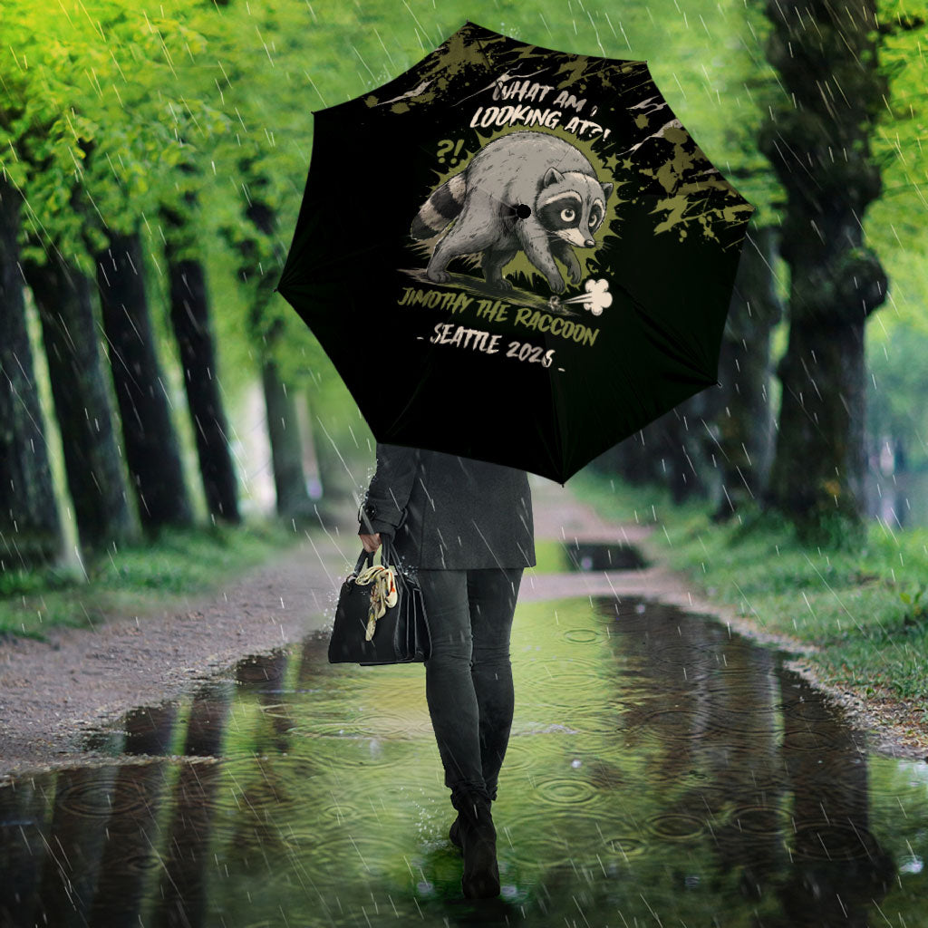Raccoon Jimothy Meme Umbrella What Am I Looking At