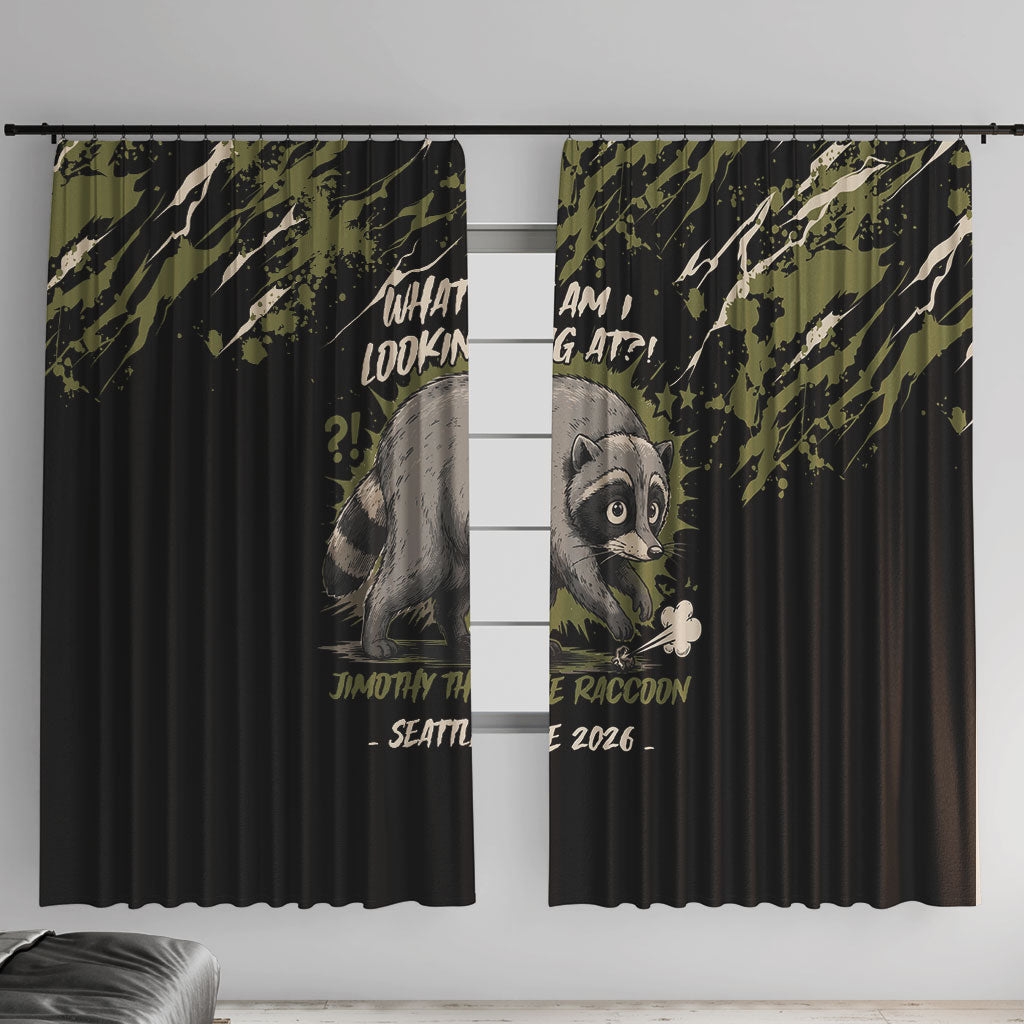 Raccoon Jimothy Meme Window Curtain What Am I Looking At