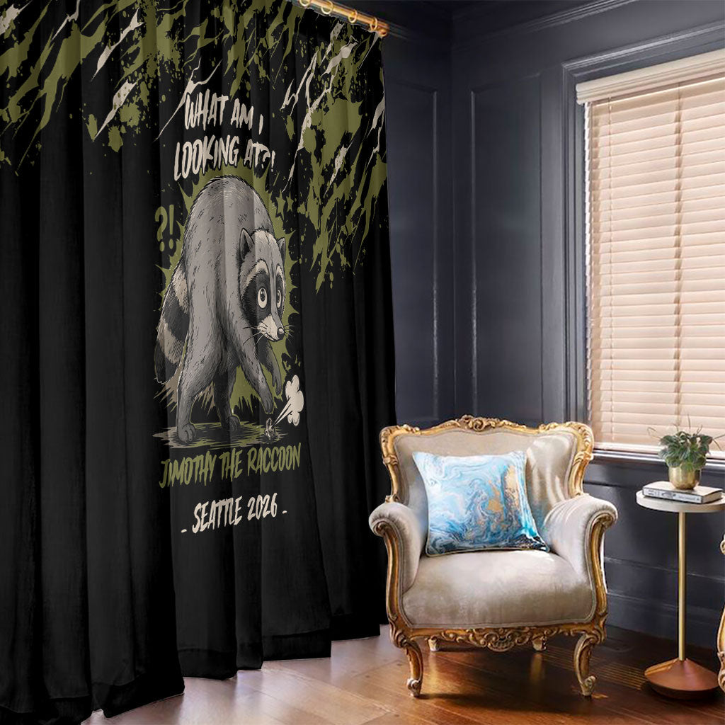Raccoon Jimothy Meme Window Curtain What Am I Looking At