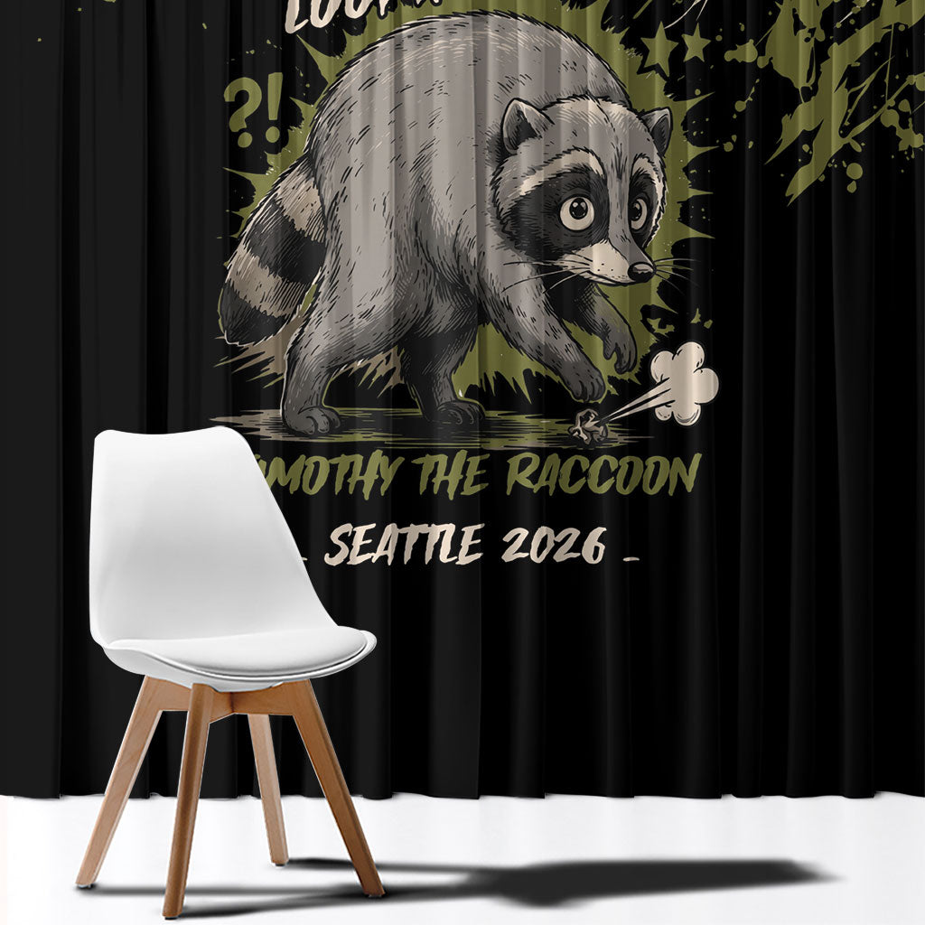 Raccoon Jimothy Meme Window Curtain What Am I Looking At