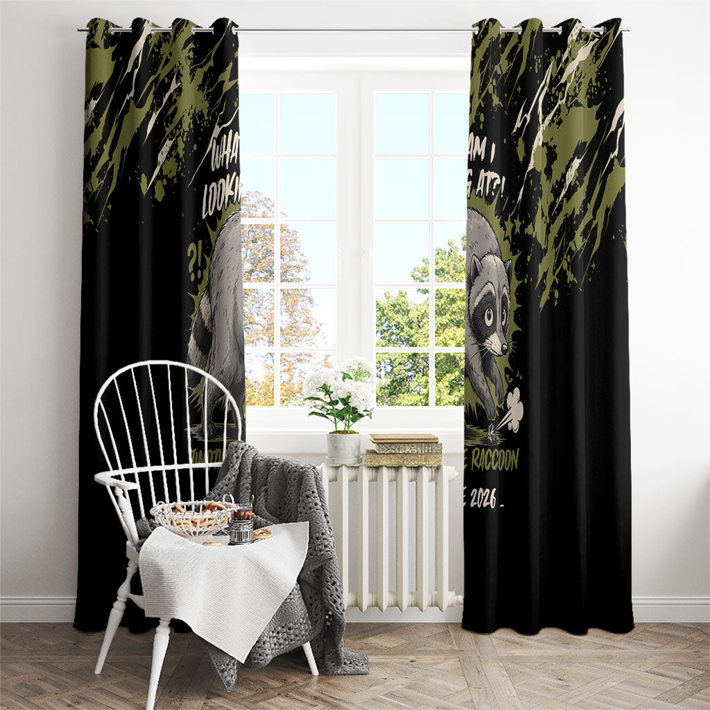 Raccoon Jimothy Meme Window Curtain What Am I Looking At