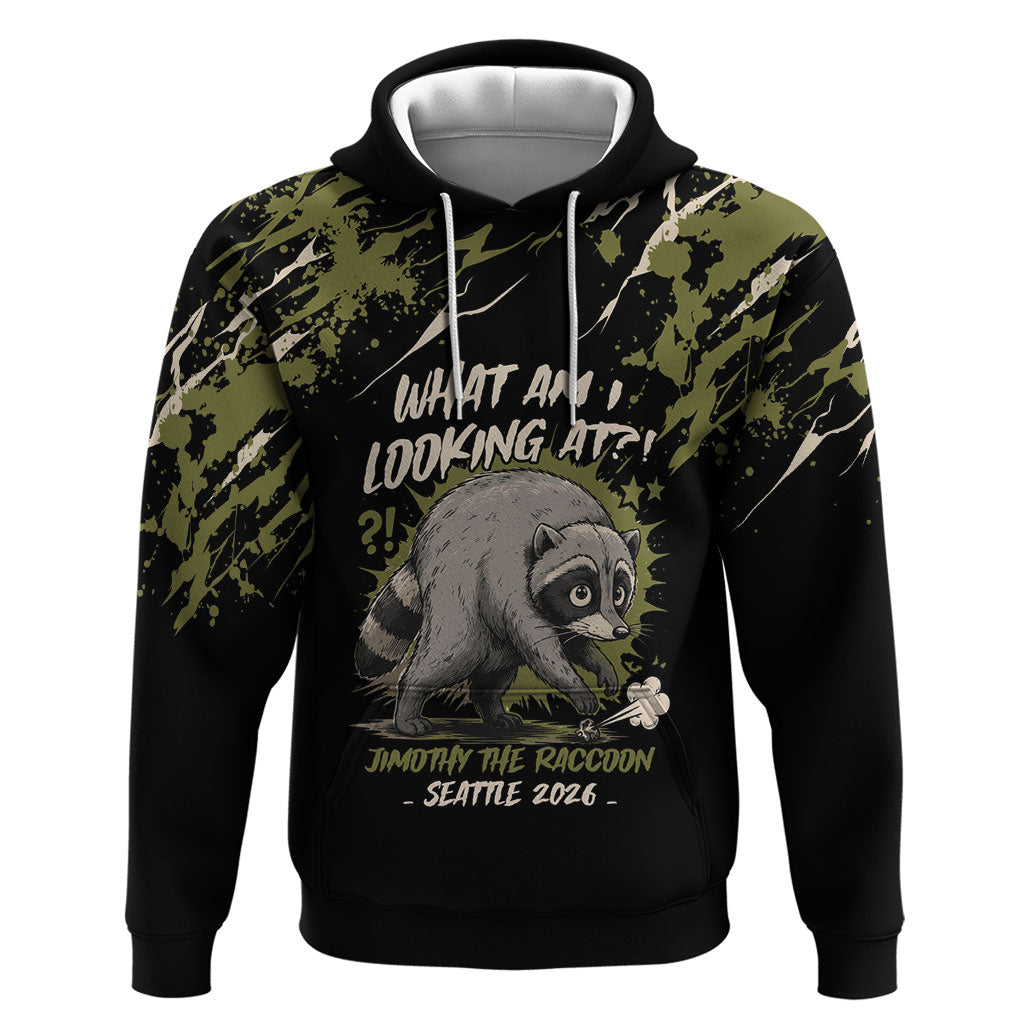 Personalized Raccoon Jimothy Meme Zip Hoodie What Am I Looking At