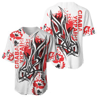 Ukrainian Heritage Tryzub Floral Baseball Jersey Ykpaiha Folk Art