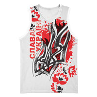 Ukrainian Heritage Tryzub Floral Basketball Jersey Ykpaiha Folk Art