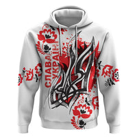 Ukrainian Heritage Tryzub Floral Hoodie Ykpaiha Folk Art
