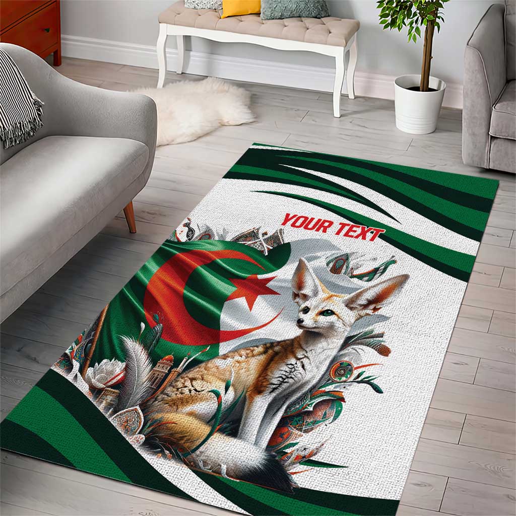 Algeria Fennec Fox Personalized Area Rug with Algerian Culture and Nature LT9 - Wonder Print Shop
