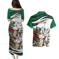 Algeria Fennec Fox Personalized Couples Matching Puletasi and Hawaiian Shirt with Algerian Culture and Nature LT9 - Wonder Print Shop