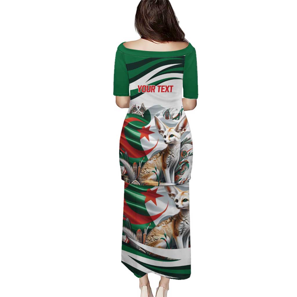 Algeria Fennec Fox Personalized Puletasi with Algerian Culture and Nature - Wonder Print Shop