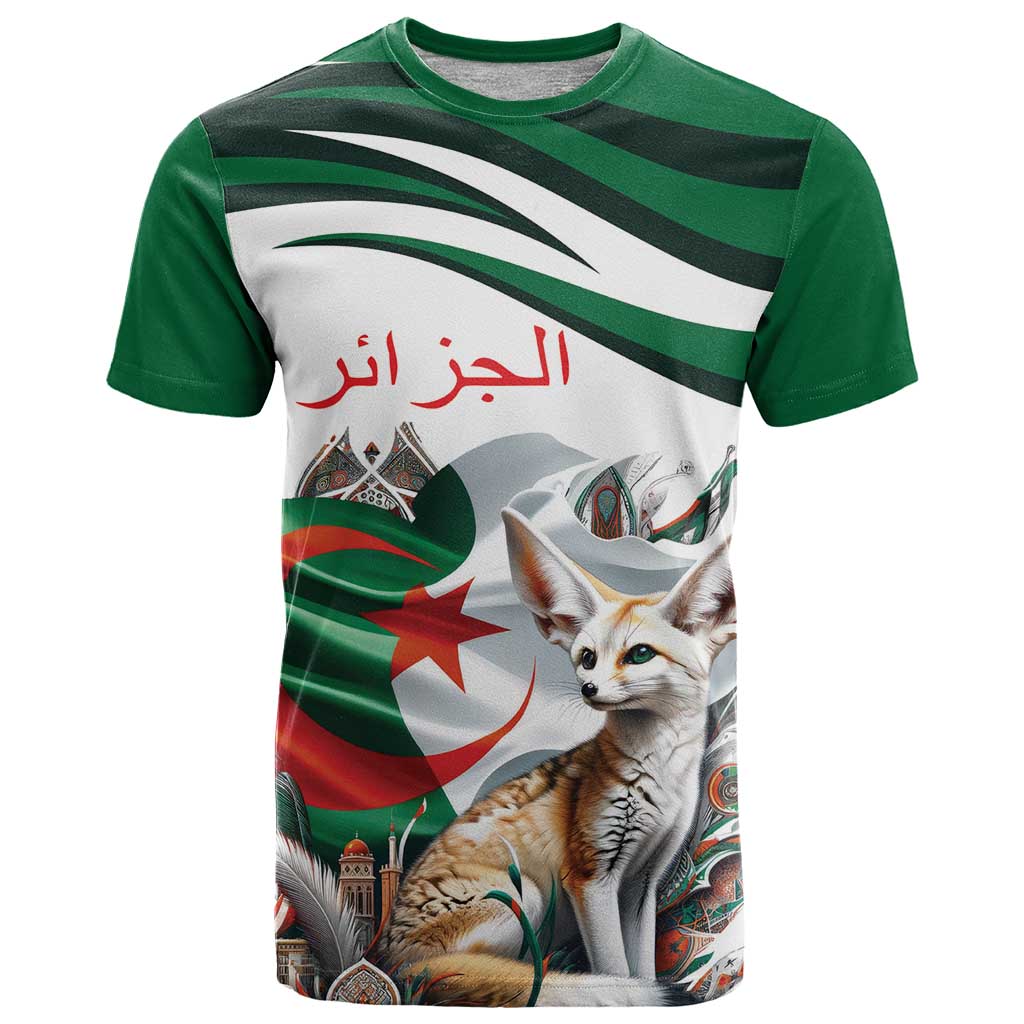 Algeria Fennec Fox Personalized T Shirt with Algerian Culture and Nature - Wonder Print Shop