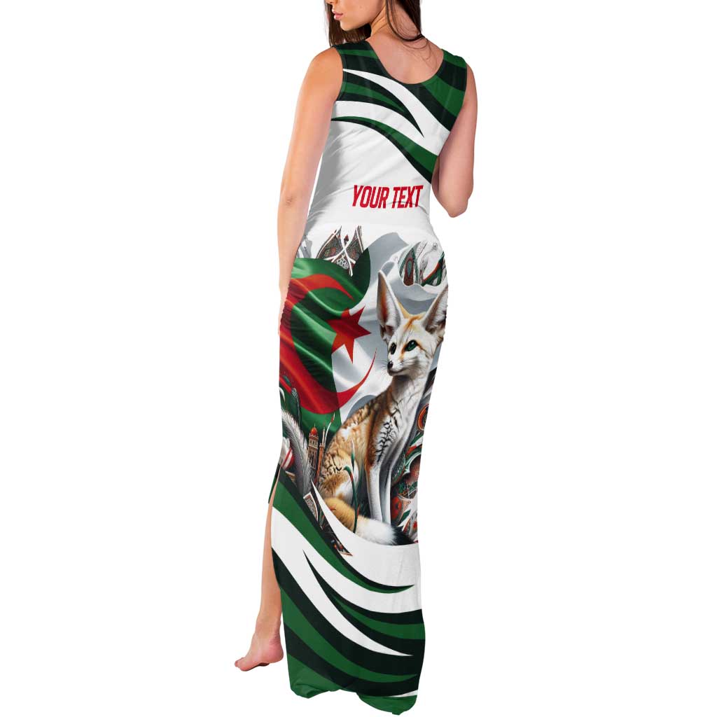 Algeria Fennec Fox Personalized Tank Maxi Dress with Algerian Culture and Nature - Wonder Print Shop