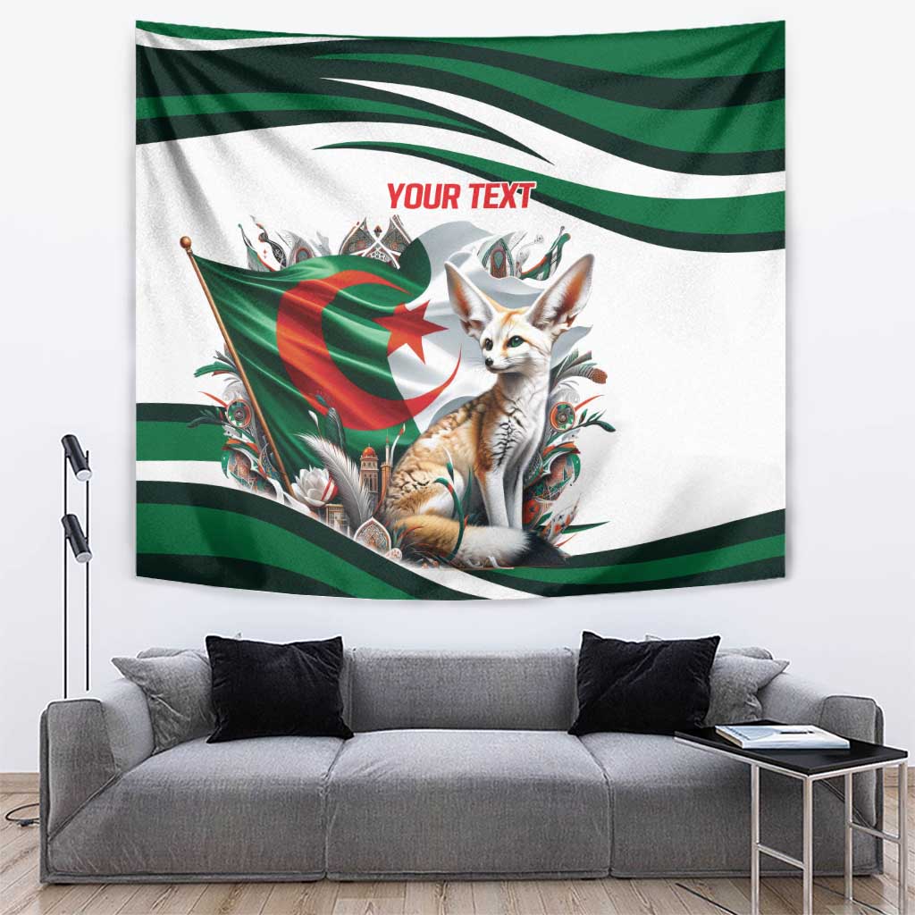 Algeria Fennec Fox Personalized Tapestry with Algerian Culture and Nature - Wonder Print Shop