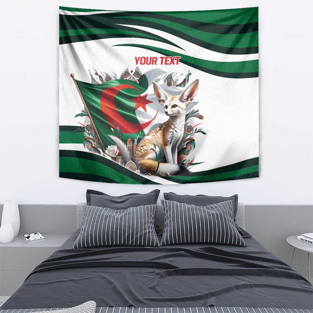 Algeria Fennec Fox Personalized Tapestry with Algerian Culture and Nature - Wonder Print Shop