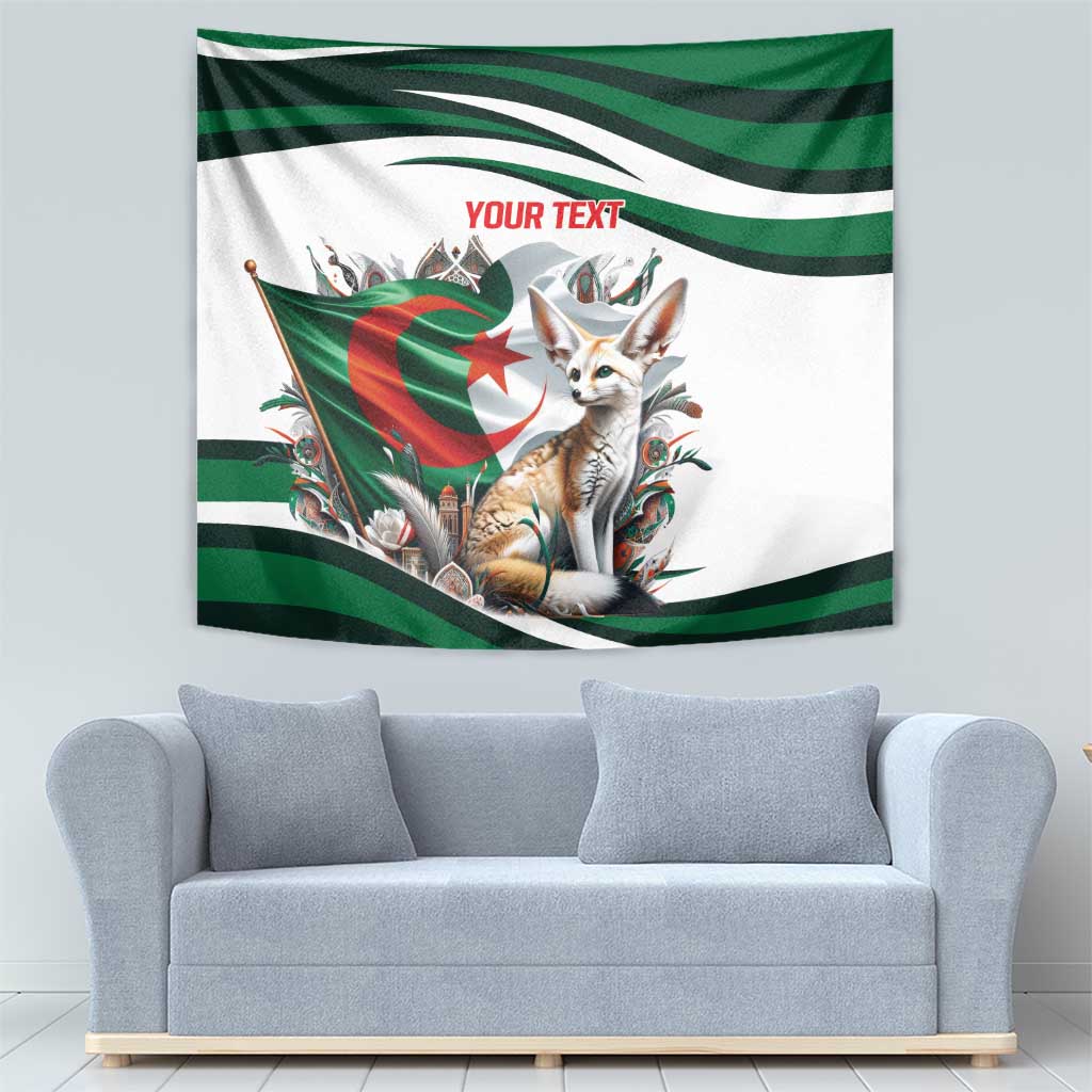 Algeria Fennec Fox Personalized Tapestry with Algerian Culture and Nature - Wonder Print Shop