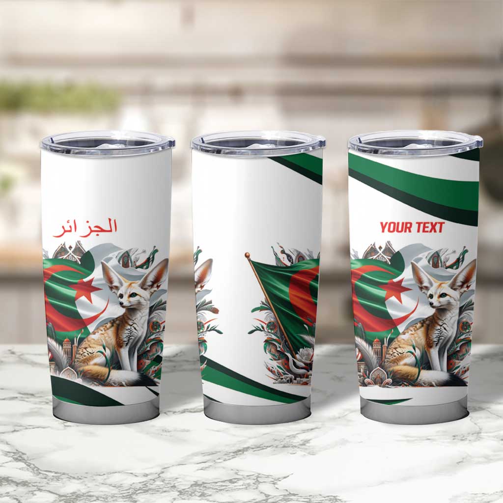 Algeria Fennec Fox Personalized Tumbler Cup with Algerian Culture and Nature - Wonder Print Shop