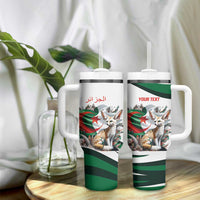 Algeria Fennec Fox Personalized Tumbler With Handle with Algerian Culture and Nature - Wonder Print Shop