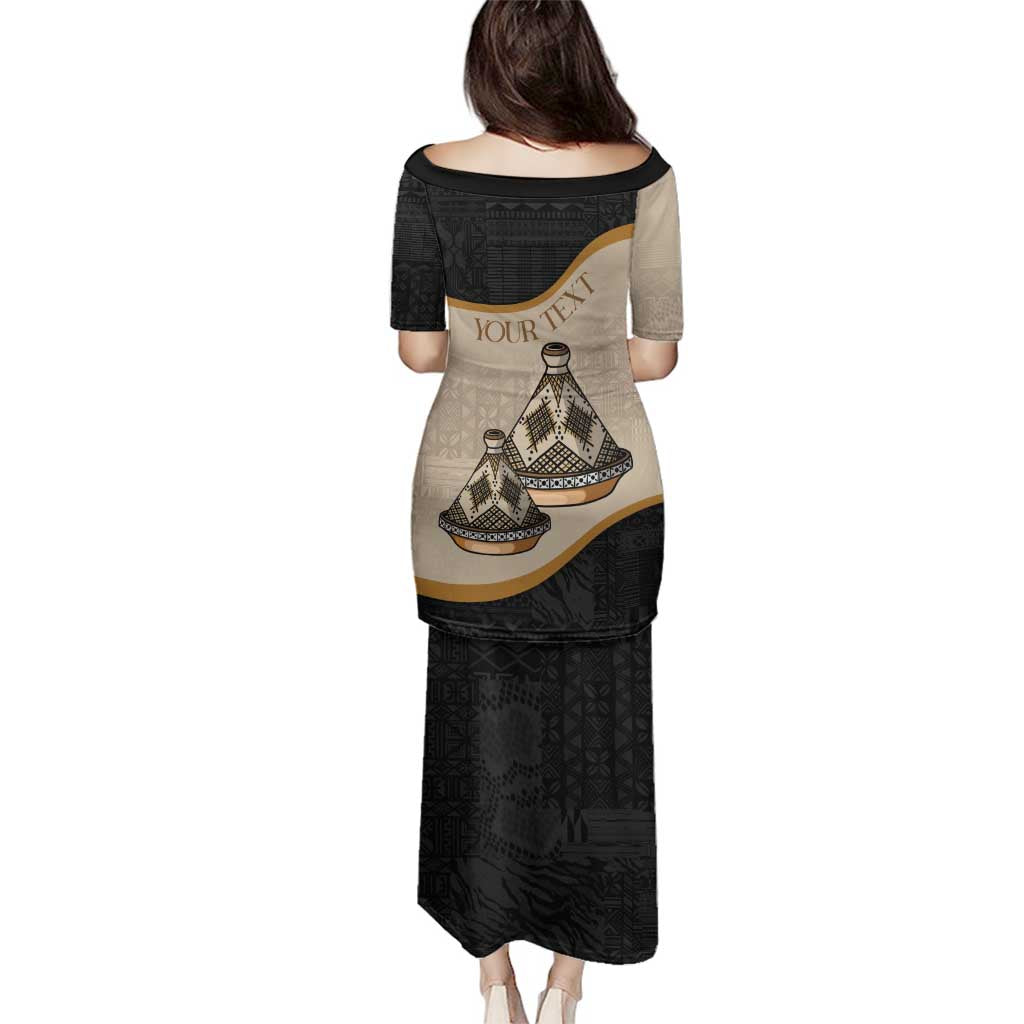 Algeria Tajine Dish Personalized Family Matching Puletasi and Hawaiian Shirt with African Tribal Pattern - Wonder Print Shop