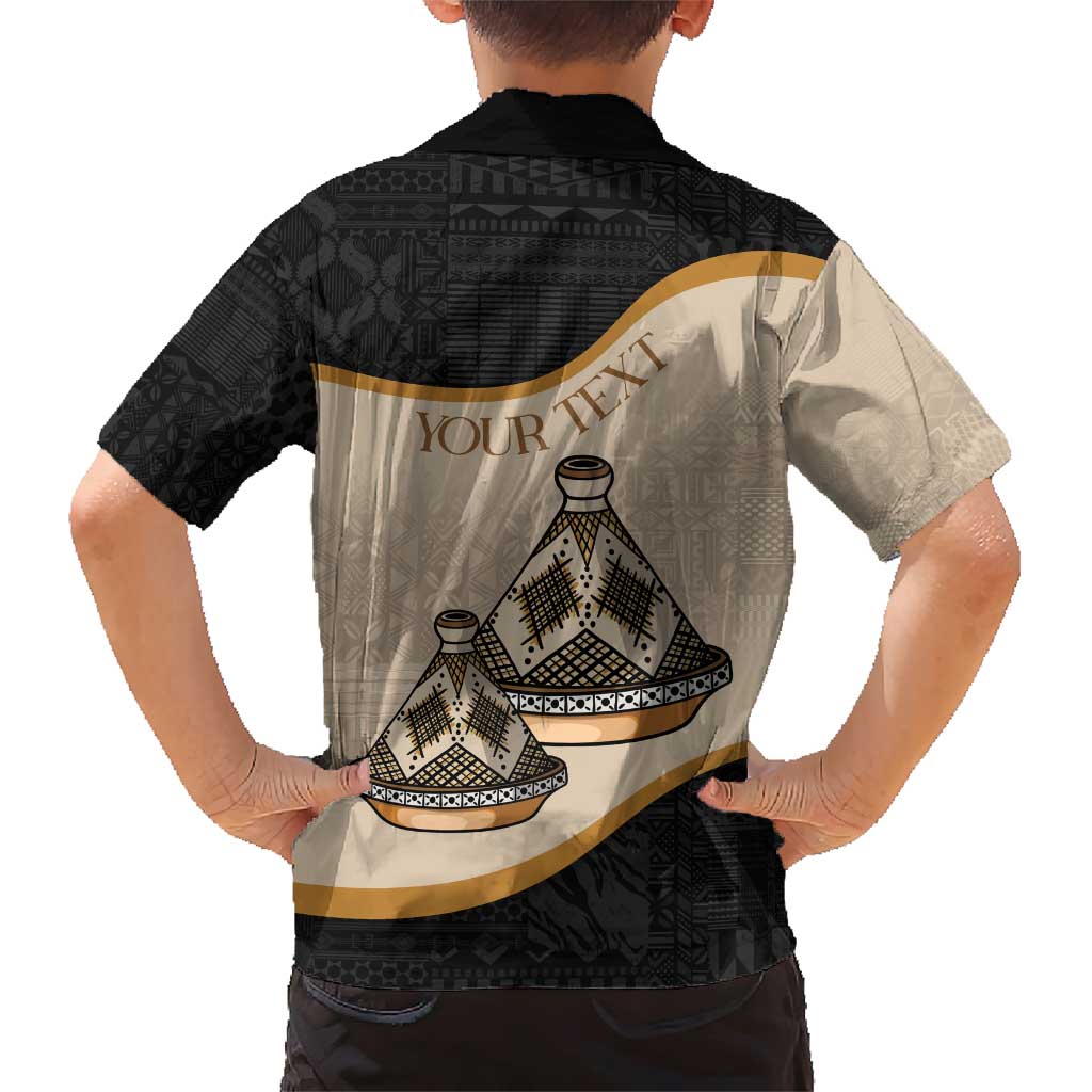 Algeria Tajine Dish Personalized Family Matching Short Sleeve Bodycon Dress and Hawaiian Shirt with African Tribal Pattern - Wonder Print Shop