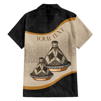 Algeria Tajine Dish Personalized Family Matching Short Sleeve Bodycon Dress and Hawaiian Shirt with African Tribal Pattern - Wonder Print Shop