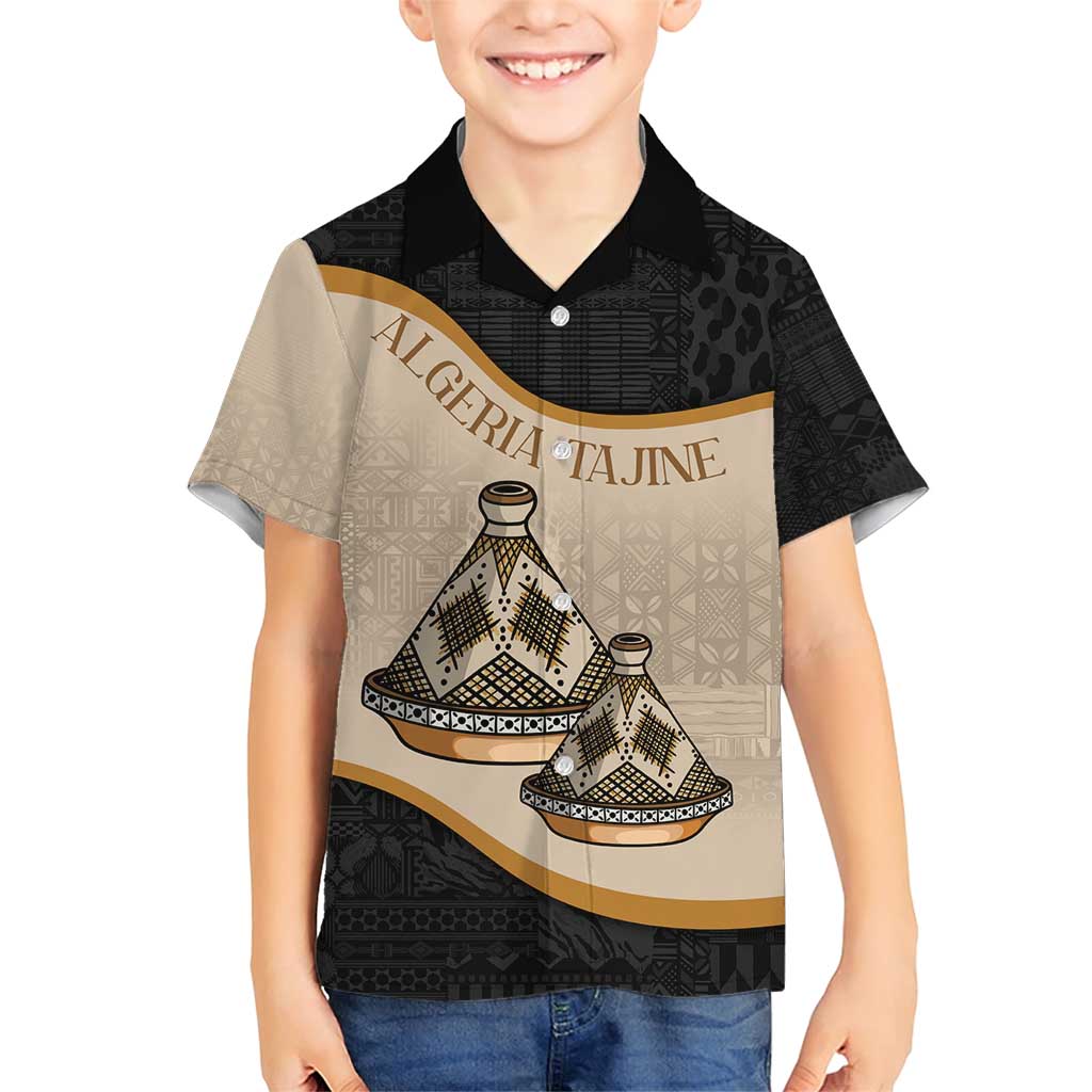 Algeria Tajine Dish Personalized Family Matching Short Sleeve Bodycon Dress and Hawaiian Shirt with African Tribal Pattern - Wonder Print Shop