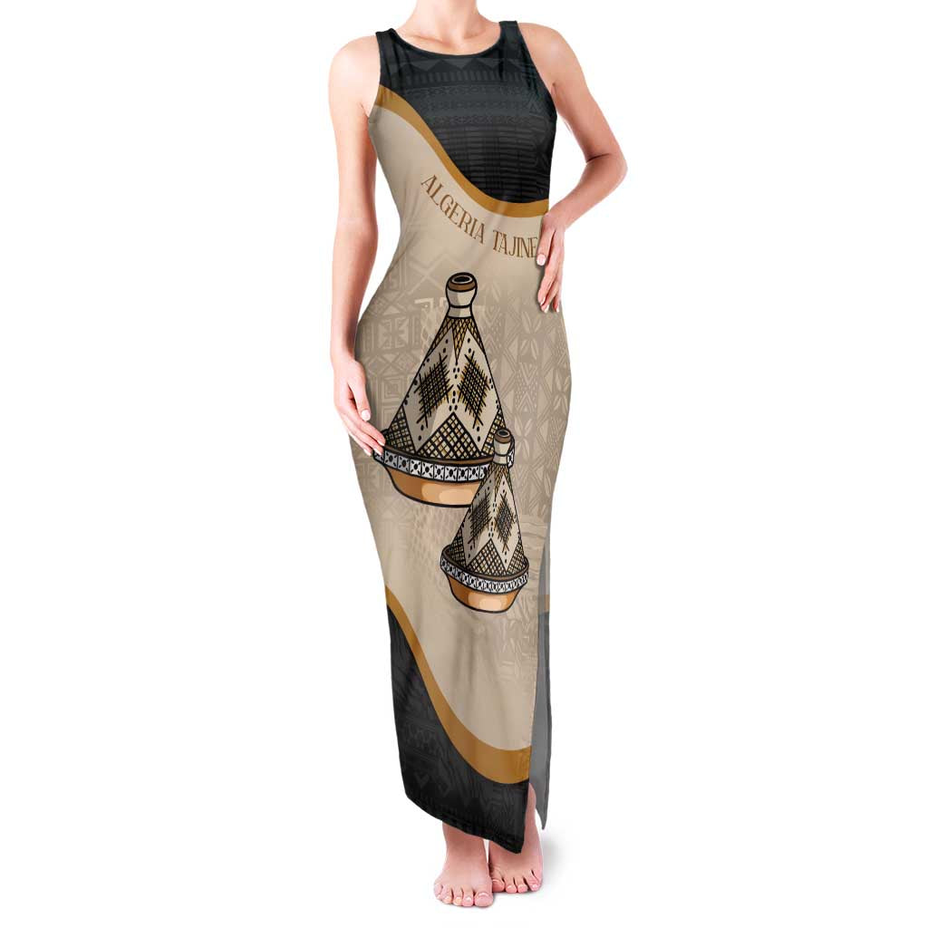 Algeria Tajine Dish Personalized Family Matching Tank Maxi Dress and Hawaiian Shirt with African Tribal Pattern - Wonder Print Shop