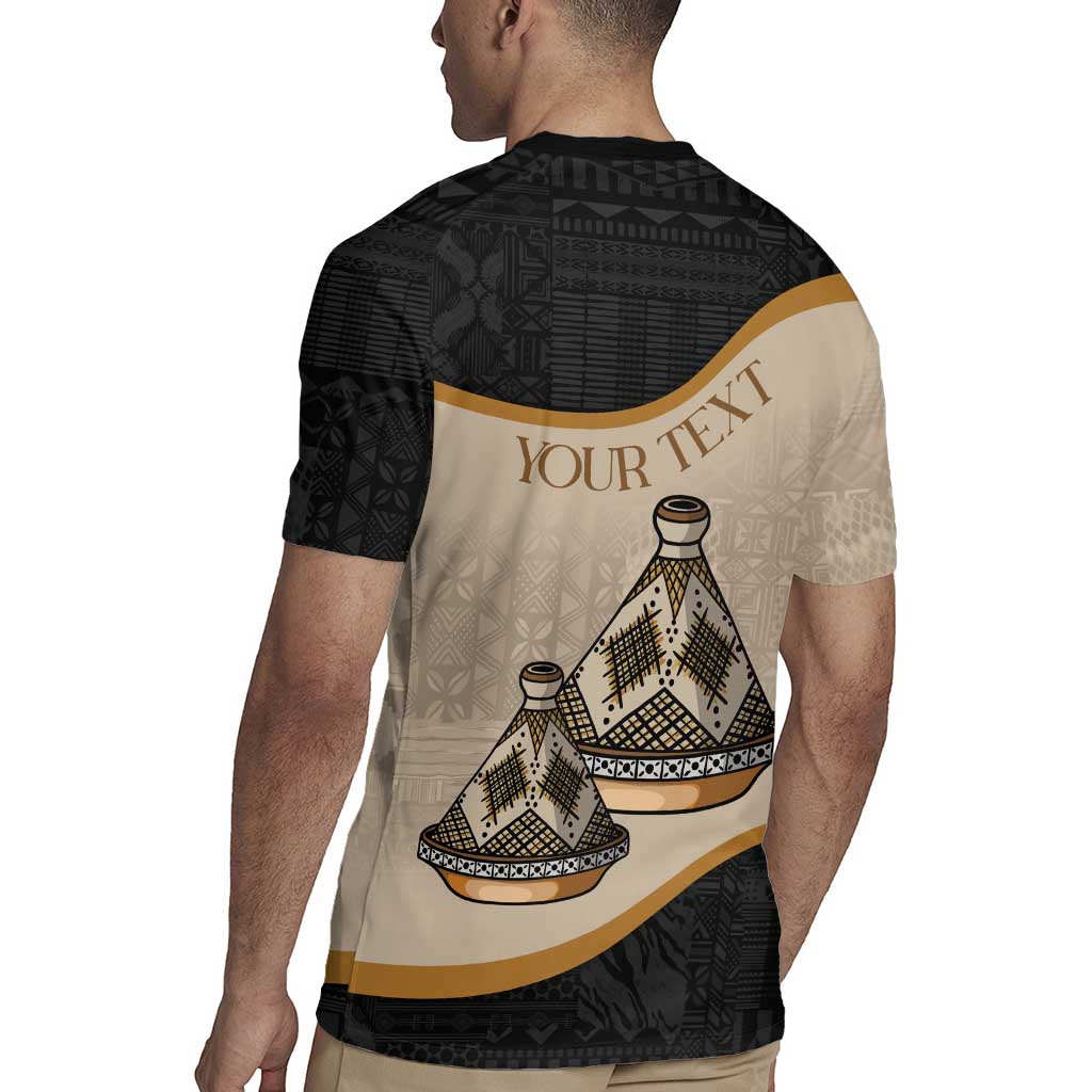 Algeria Tajine Dish Personalized Rugby Jersey with African Tribal Pattern - Wonder Print Shop