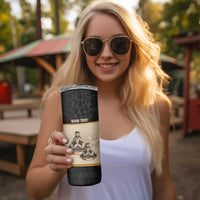 Algeria Tajine Dish Personalized Skinny Tumbler with African Tribal Pattern - Wonder Print Shop