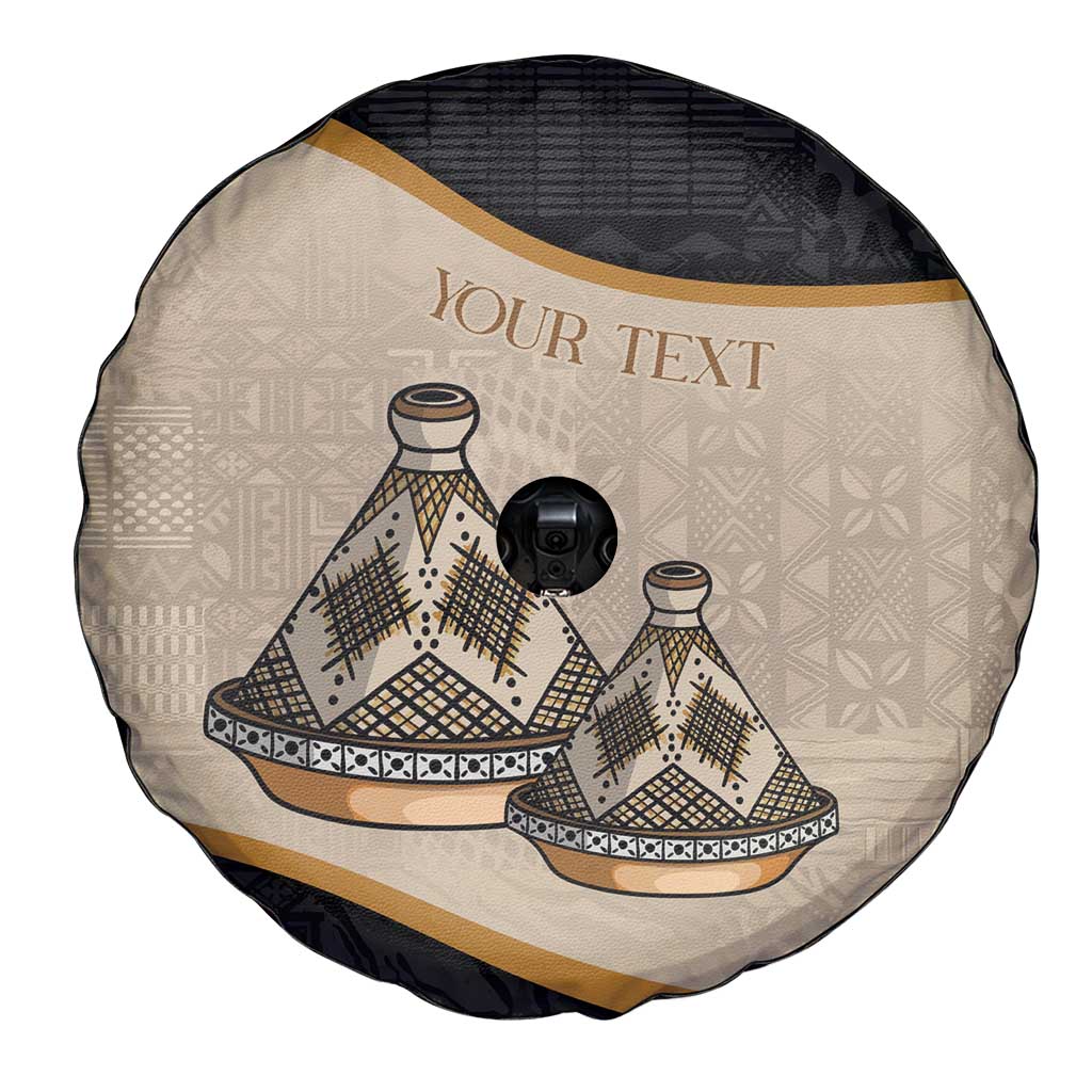 Algeria Tajine Dish Personalized Spare Tire Cover with African Tribal Pattern - Wonder Print Shop