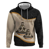 Algeria Tajine Dish Personalized Zip Hoodie with African Tribal Pattern - Wonder Print Shop