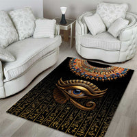 Egypt Eyes Of Horus Area Rug with Egyptian Hieroglyphs LT9 - Wonder Print Shop
