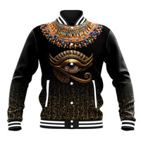 Egypt Eyes Of Horus Baseball Jacket with Egyptian Hieroglyphs LT9 - Wonder Print Shop
