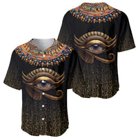 Egypt Eyes Of Horus Baseball Jersey with Egyptian Hieroglyphs LT9 - Wonder Print Shop