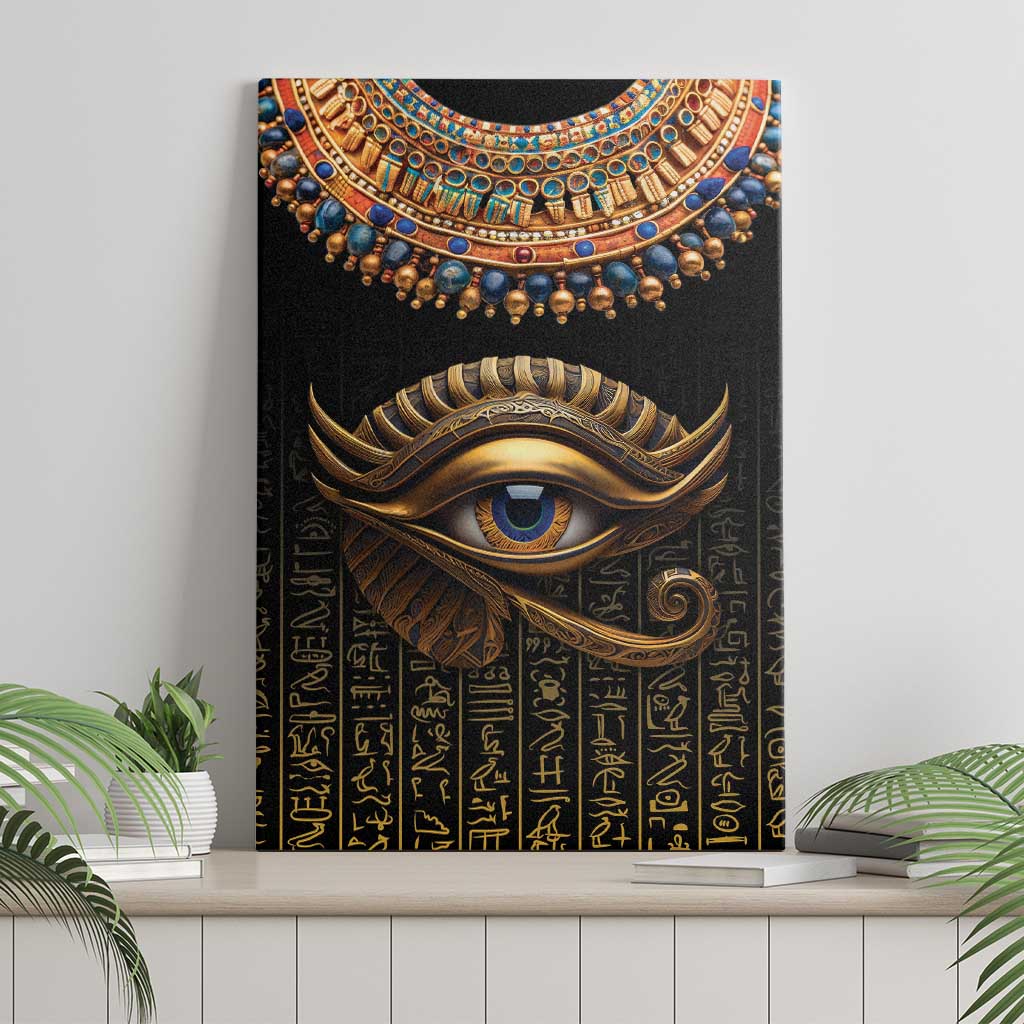 Egypt Eyes Of Horus Canvas Wall Art with Egyptian Hieroglyphs LT9 - Wonder Print Shop