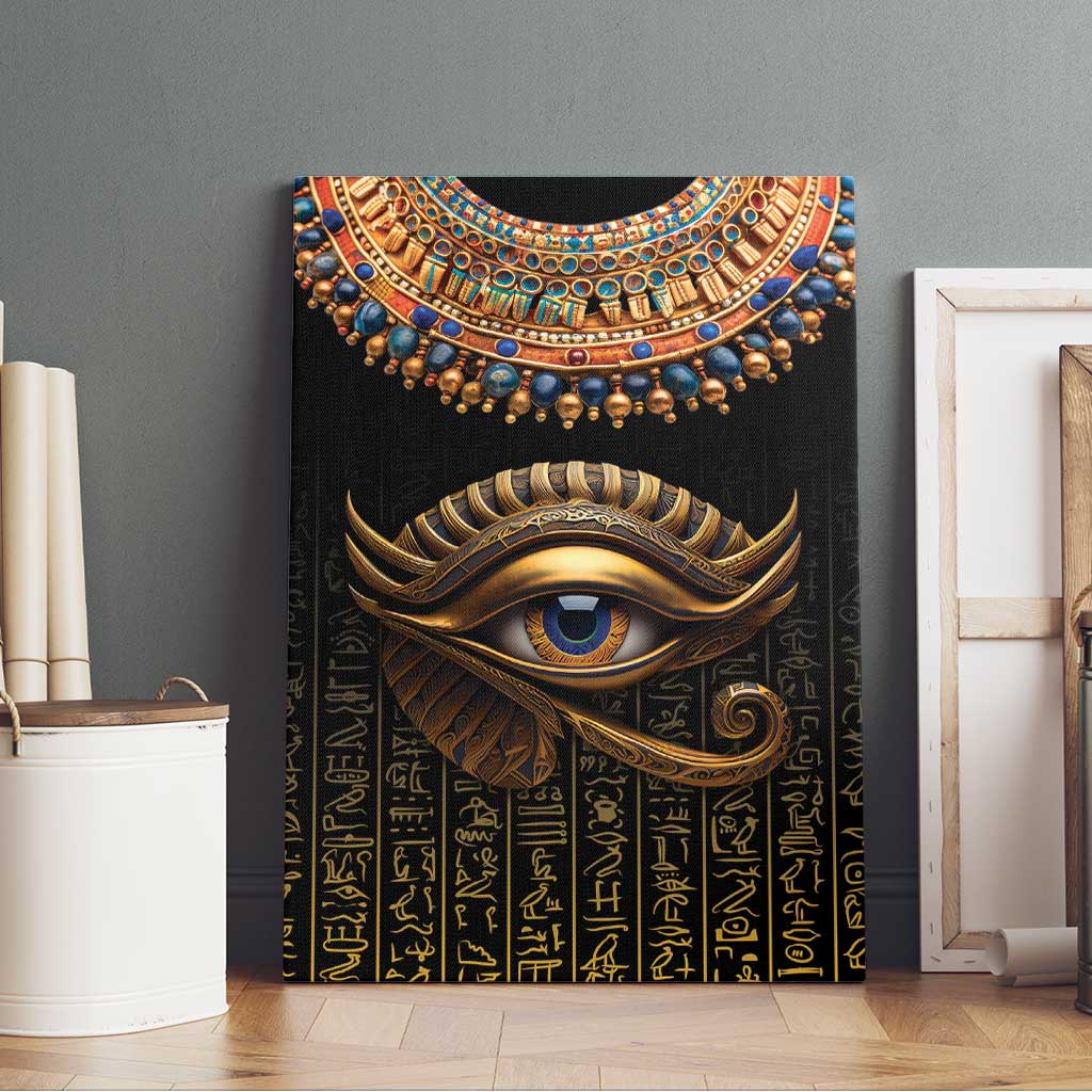 Egypt Eyes Of Horus Canvas Wall Art with Egyptian Hieroglyphs LT9 - Wonder Print Shop