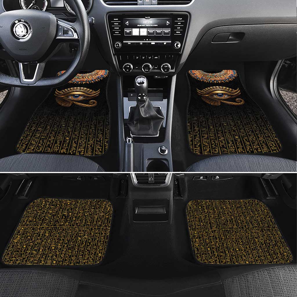 Egypt Eyes Of Horus Car Mats with Egyptian Hieroglyphs LT9 - Wonder Print Shop