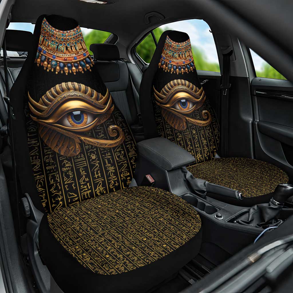 Egypt Eyes Of Horus Car Seat Cover with Egyptian Hieroglyphs LT9 - Wonder Print Shop