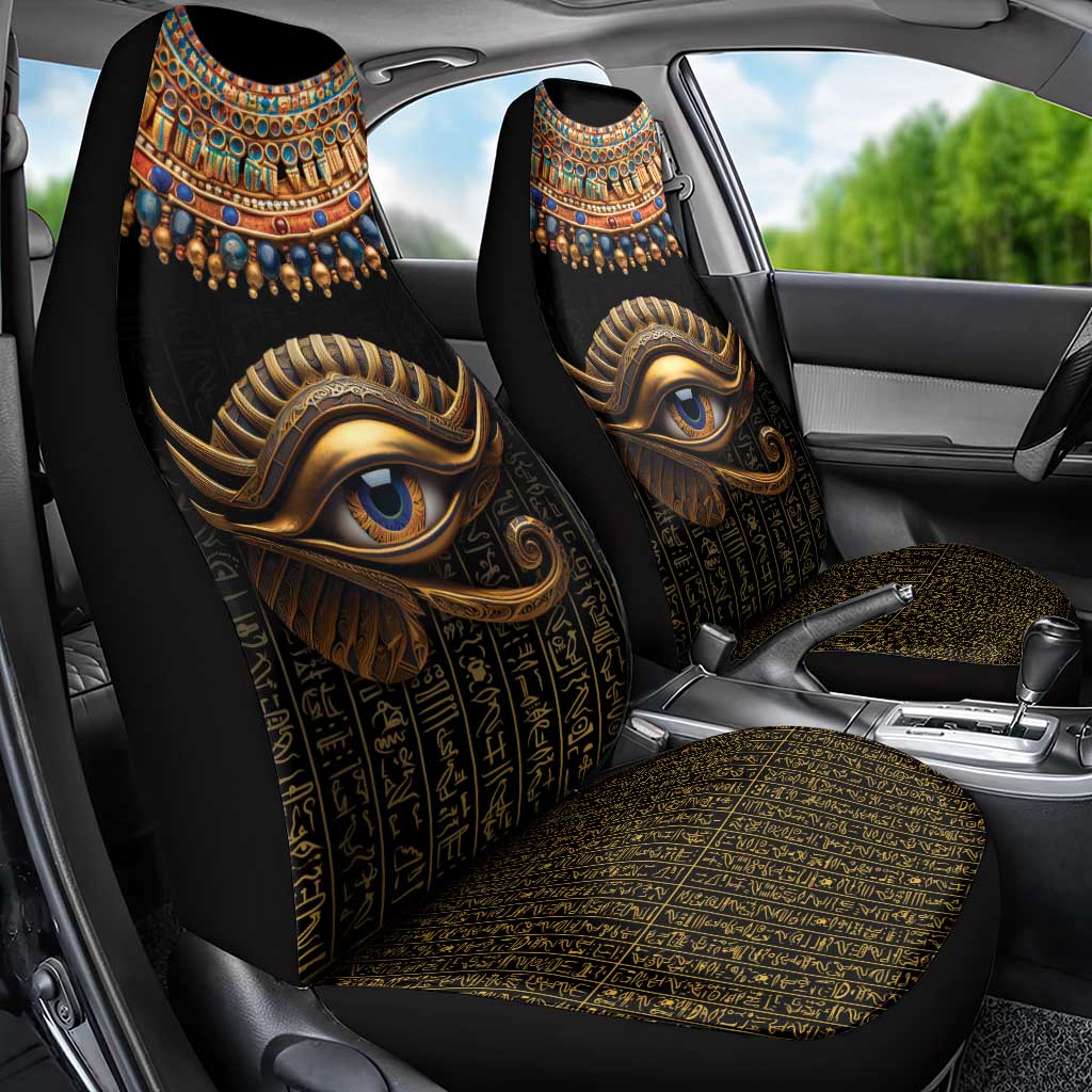 Egypt Eyes Of Horus Car Seat Cover with Egyptian Hieroglyphs LT9 - Wonder Print Shop