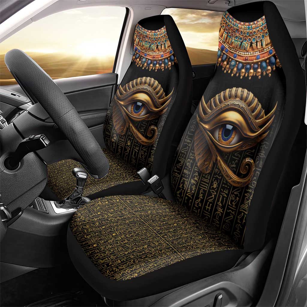Egypt Eyes Of Horus Car Seat Cover with Egyptian Hieroglyphs LT9 - Wonder Print Shop