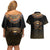 Egypt Eyes Of Horus Couples Matching Off Shoulder Short Dress and Hawaiian Shirt with Egyptian Hieroglyphs LT9 - Wonder Print Shop