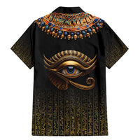 Egypt Eyes Of Horus Family Matching Mermaid Dress and Hawaiian Shirt with Egyptian Hieroglyphs LT9 - Wonder Print Shop