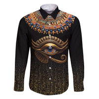 Egypt Eyes Of Horus Family Matching Puletasi and Hawaiian Shirt with Egyptian Hieroglyphs - Wonder Print Shop