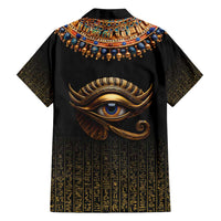 Egypt Eyes Of Horus Family Matching Tank Maxi Dress and Hawaiian Shirt with Egyptian Hieroglyphs - Wonder Print Shop