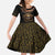 Egypt Eyes Of Horus Kid Short Sleeve Dress with Egyptian Hieroglyphs - Wonder Print Shop