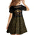Egypt Eyes Of Horus Kid Short Sleeve Dress with Egyptian Hieroglyphs - Wonder Print Shop