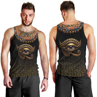 Egypt Eyes Of Horus Men Tank Top with Egyptian Hieroglyphs - Wonder Print Shop