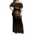 Egypt Eyes Of Horus Off Shoulder Maxi Dress with Egyptian Hieroglyphs - Wonder Print Shop