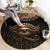 Egypt Eyes Of Horus Round Carpet with Egyptian Hieroglyphs