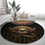 Egypt Eyes Of Horus Round Carpet with Egyptian Hieroglyphs