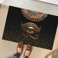 Egypt Eyes Of Horus Rubber Doormat with Egyptian Hieroglyphs - Wonder Print Shop