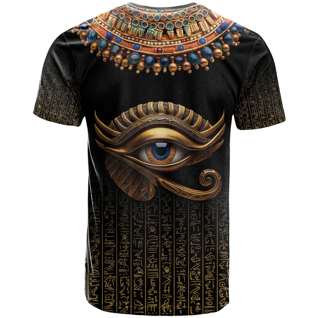 Egypt Eyes Of Horus T Shirt with Egyptian Hieroglyphs - Wonder Print Shop