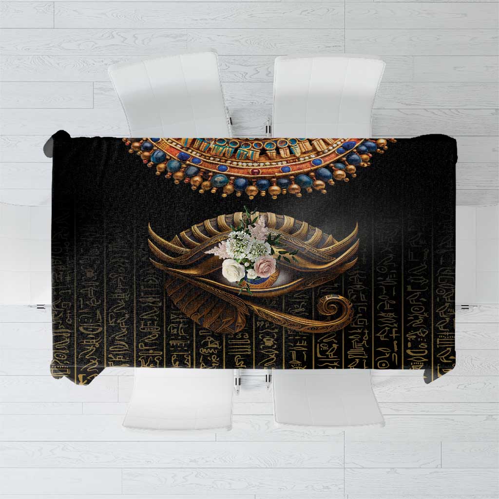 Egypt Eyes Of Horus Tablecloth with Egyptian Hieroglyphs - Wonder Print Shop
